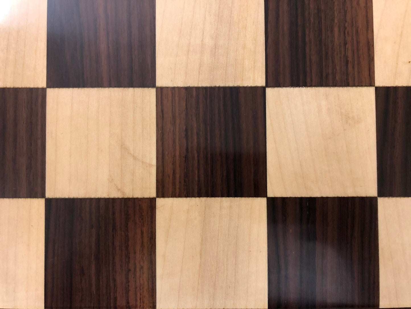 21" Rosewood chess board STEPS BORDER ELEVATED Super fine smooth polish Exclusive unique grain dark rosewood