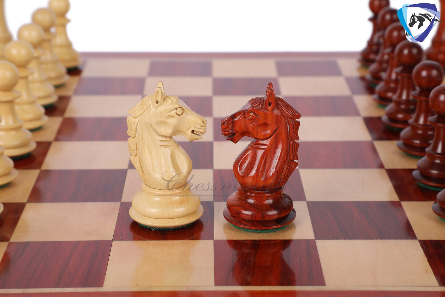 4" Alban Staunton Bud Rosewood & Boxwood Chess pieces Set Weighted 2 Extra queens- 4Q| chess gift| christmas gift |