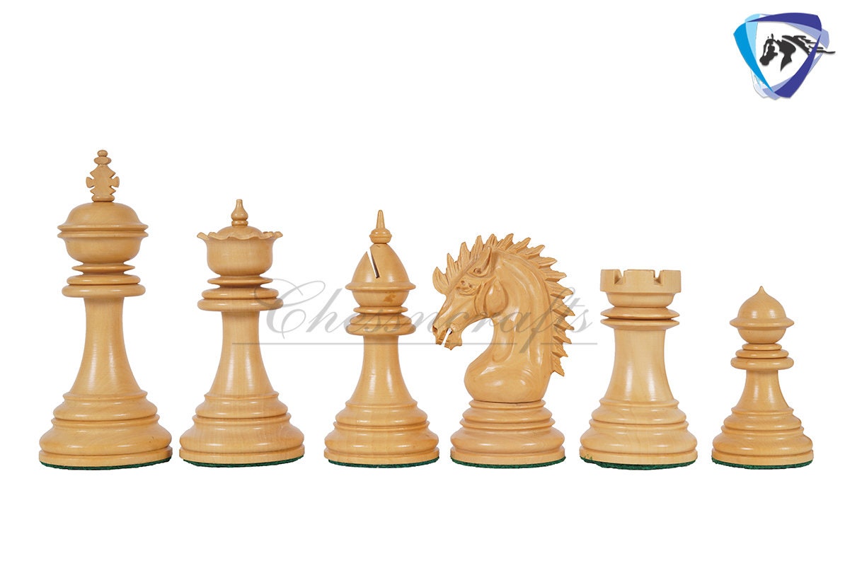 4.5" Staunton Bud Rosewood Chess pieces Set- CYRUS Series-Weighted -Extra queens + 21" Bud Rosewood chess Board + Storage Box COMBO