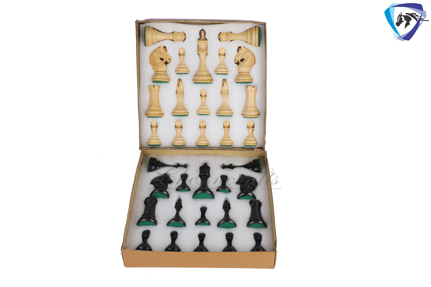 4.5" Luxury Staunton Ebonywood & Boxwood Chess pieces Set- COLUMBIAN Luxury- Triple Weighted 2 Extra queens- 4Q