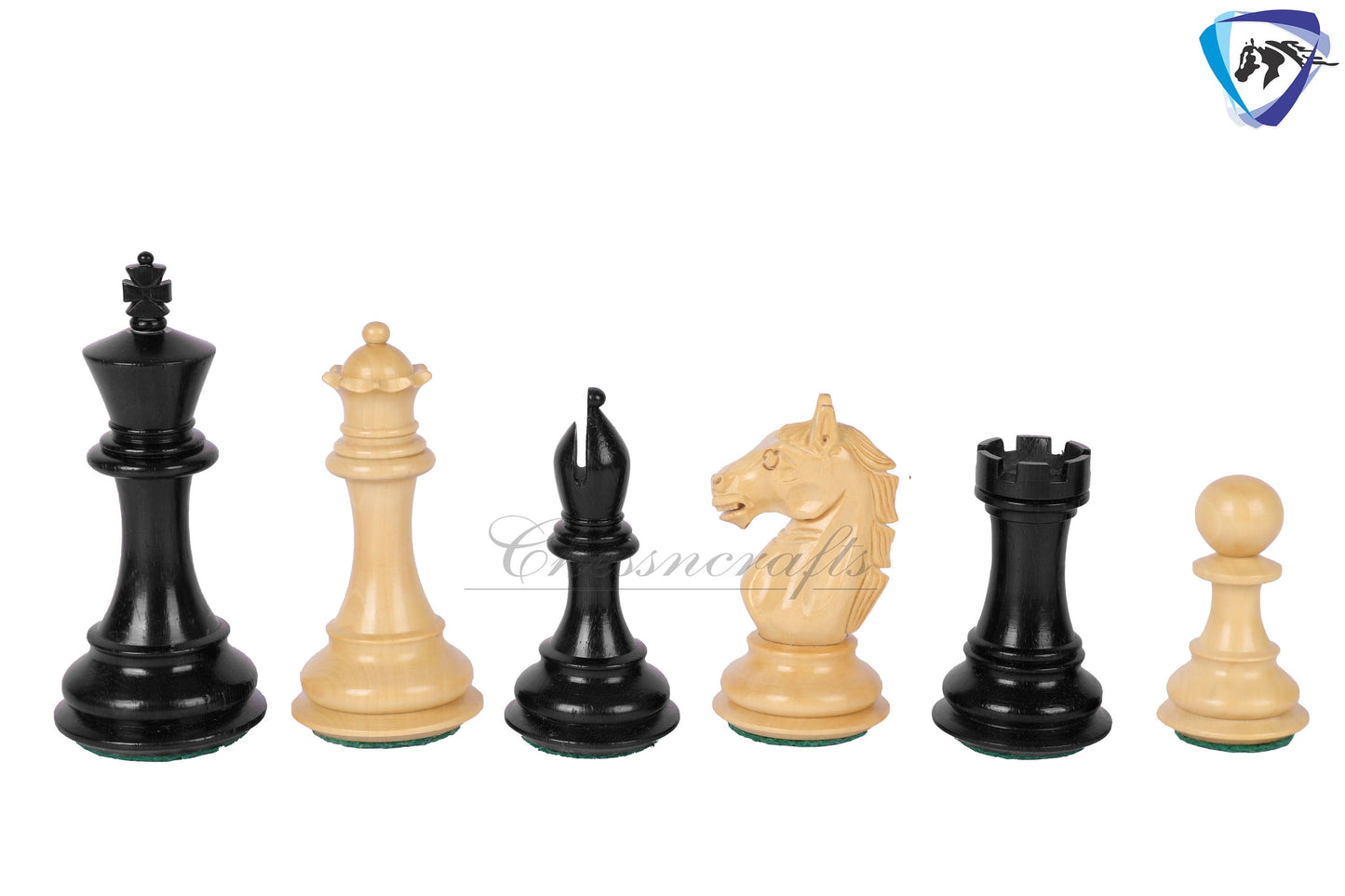 4" Alban Staunton Ebonywood & Boxwood Chess pieces Set Weighted 2 Extra queens- 4Q| chess gift| Christmas gift |