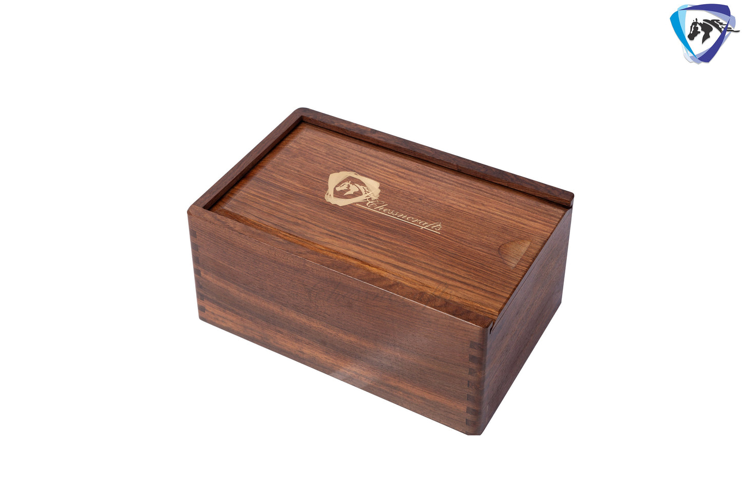 3.75" Tournament Golden Rose wood chess pieces set German knight + Sheesham wood storage box