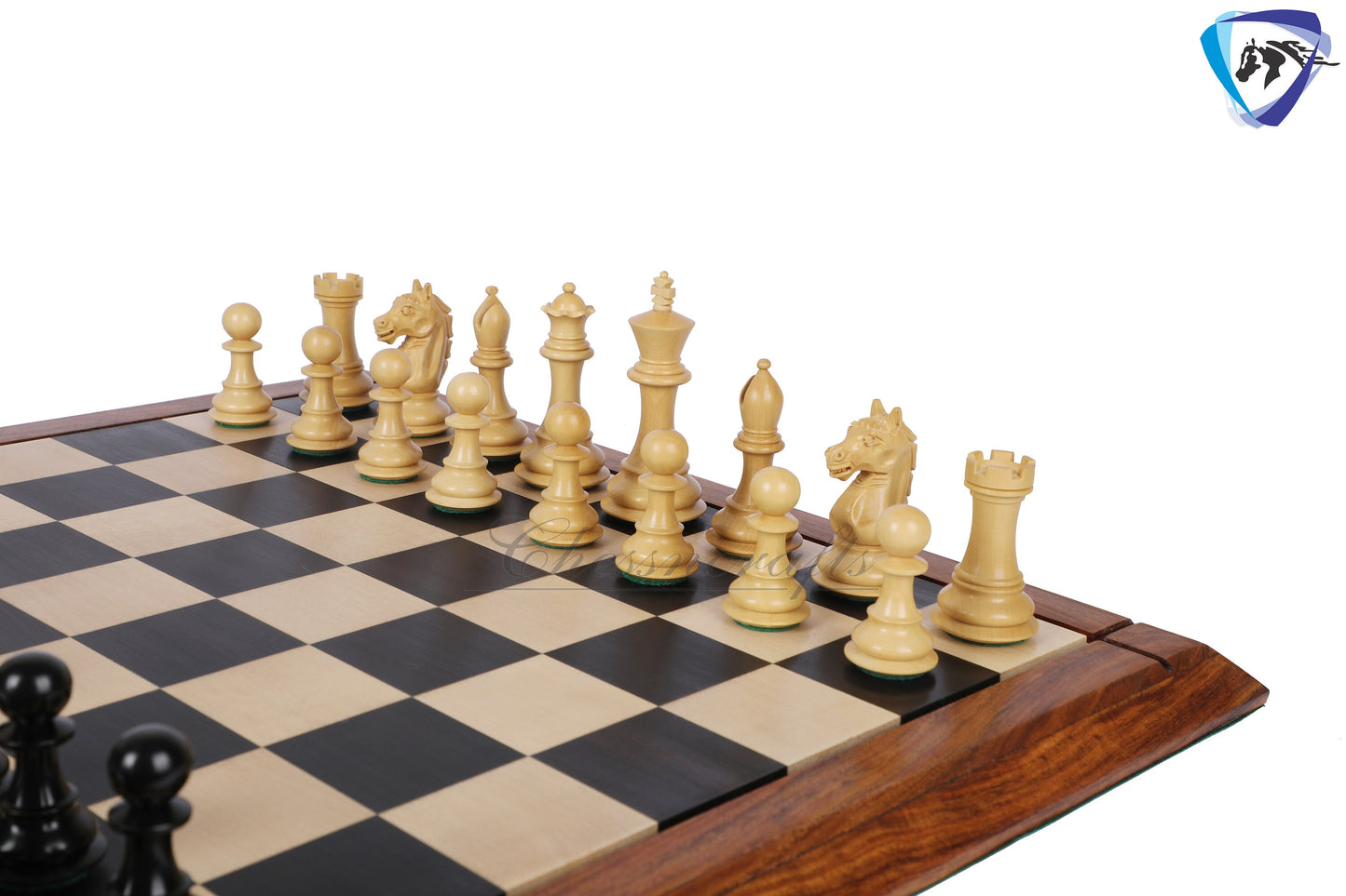 4" Alban Staunton Ebonywood & Boxwood Chess pieces Set Weighted 2 Extra queens- 4Q| chess gift| Christmas gift |