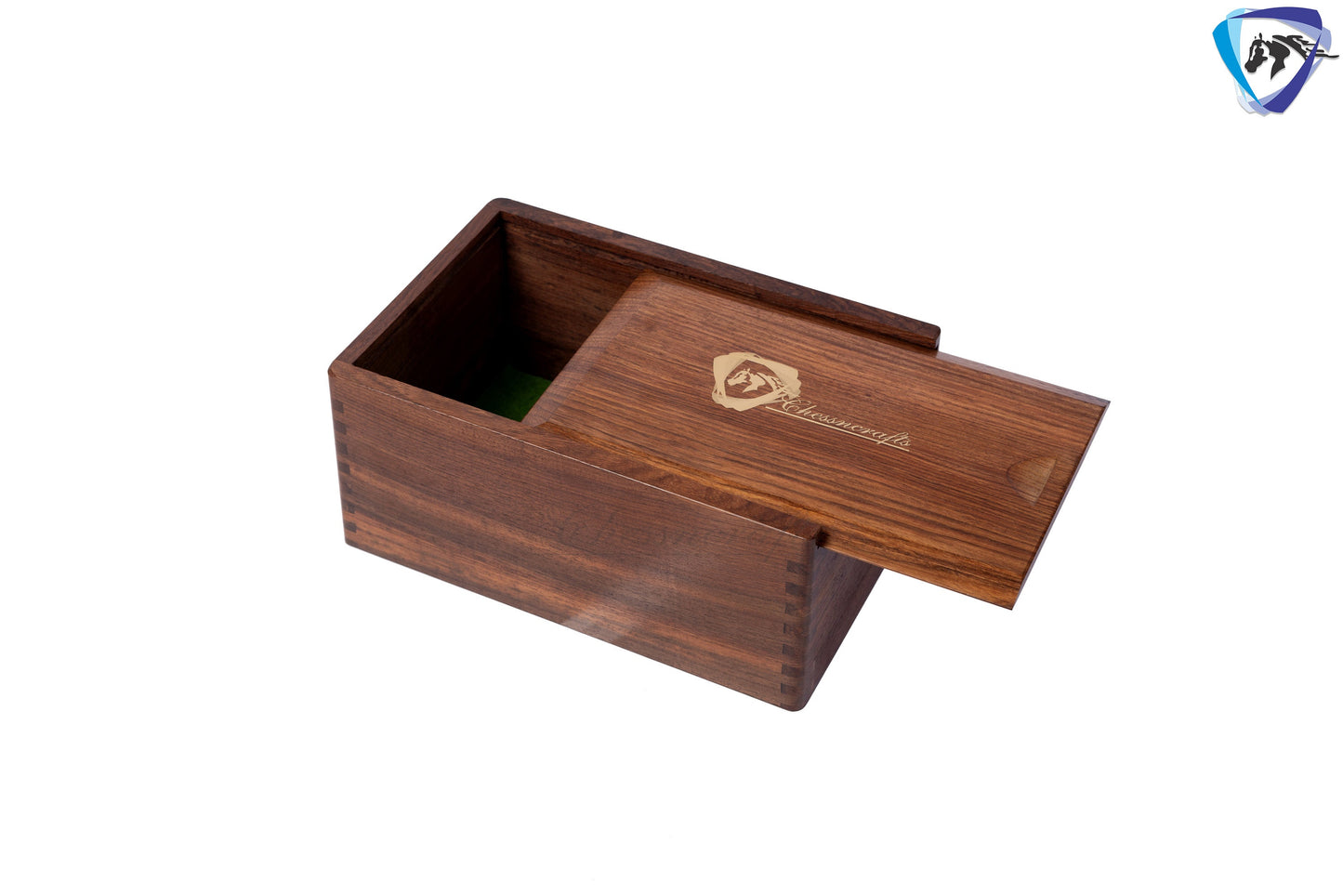 3.75" Tournament Golden Rose wood chess pieces set German knight + Sheesham wood storage box
