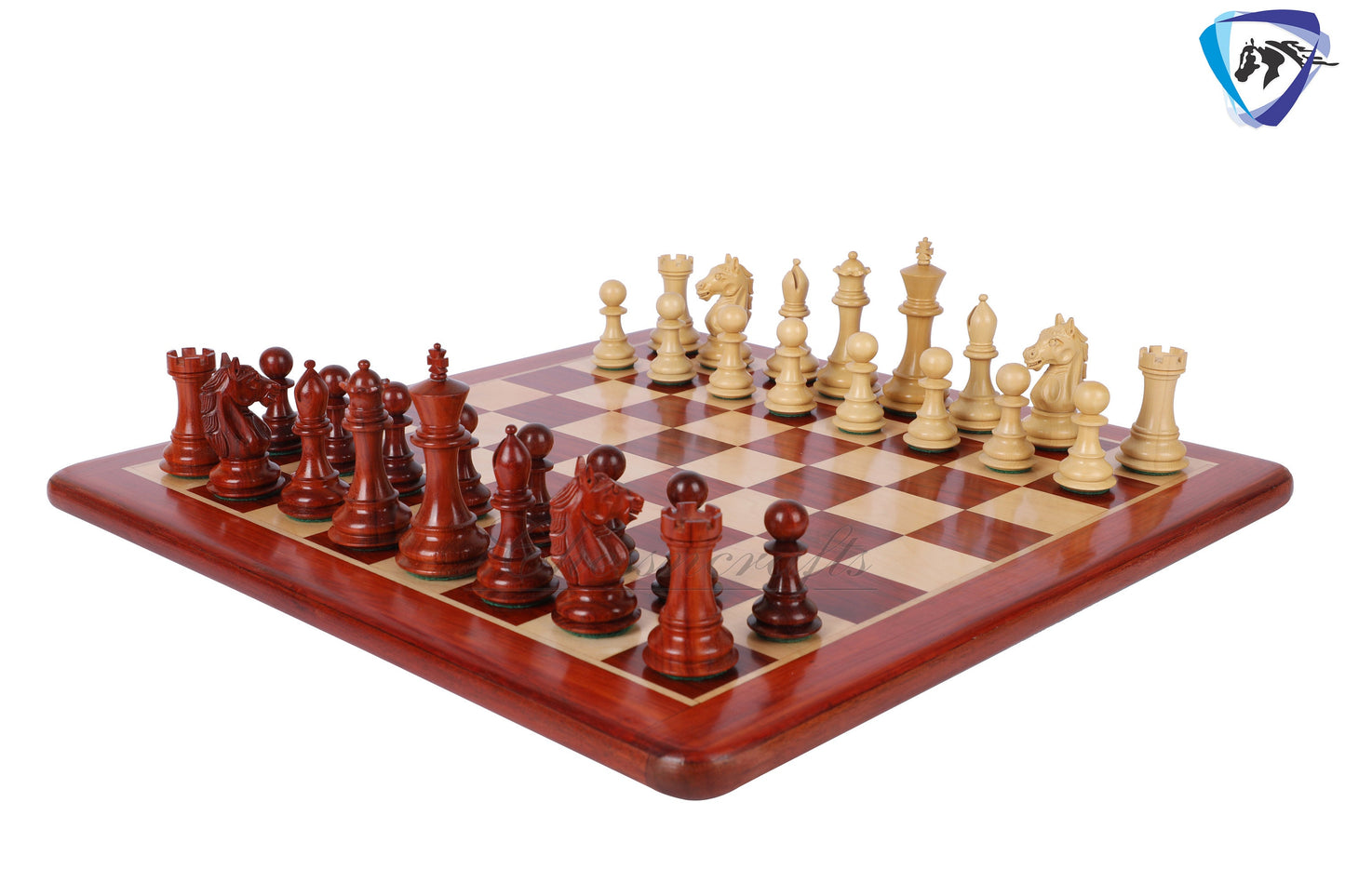 4" Alban Staunton Bud Rosewood & Boxwood Chess pieces Set Weighted 2 Extra queens- 4Q| chess gift| christmas gift |