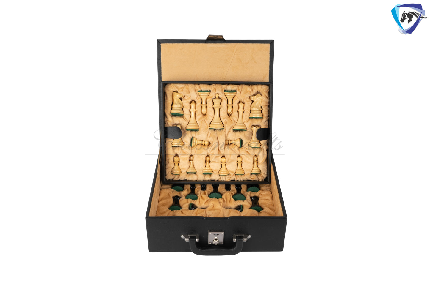 4.1" Staunton Chess Pieces Set Rosewood & Boxwood- ENGLISH CLUB SERIES Weighted w/ 2 Extra queens- 4Q
