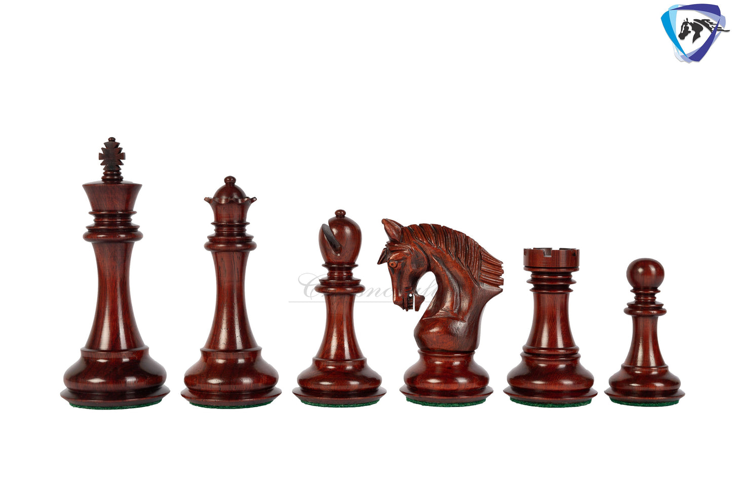 4.5" Staunton Bud Rosewood Chess pieces Set- CONTEMPORARY series + 23" Bud Rosewood Chess board(60mm) + Leatherette storage box