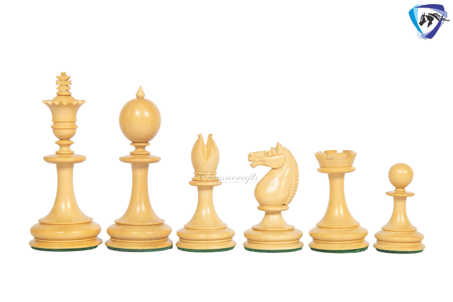 3.5" William Hallett 1860 London Reproduced Chess Pieces Set in Bud Rosewood + 19" Bud Rose wood chess board(51mm sq) + Leather Storage box
