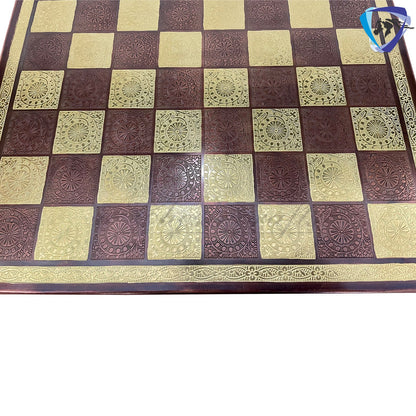 14" Brass Chess set- THE BULLET SERIES chess men Carved with velvet storage box - Vintage antique set- Brass Chess board set | Gift for him.