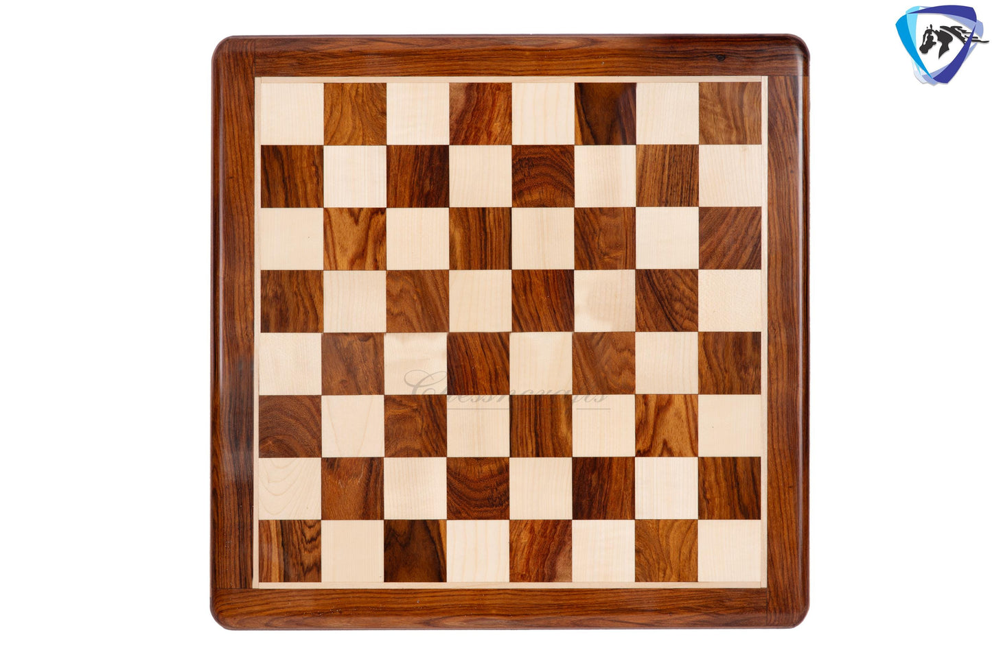 17" wooden(sheesham) flat chess board Rounded corners and edges Super fine smooth polish- Golden Rosewood & Maplewood.