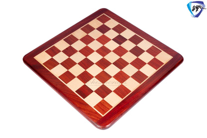3" Luxury Staunton Bud Rosewood & Boxwood Chess pieces Set- Alexander MINIATURE EDITION + 16" Bud Rosewood Chess Board