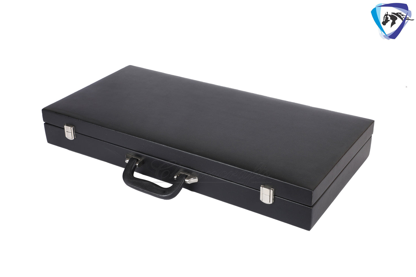 Leatherette Chess Set Briefcase Storage Box Coffer with Fixed Slots for 3.75" - 4" Pieces / Christmas Gift/ Chess Gift
