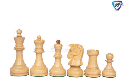 1950 Fischer Dubrovnik Sheesham wood chess pieces set King-3.8" + 21" Shesshamwood chess board + Leather Storage box-Luxury