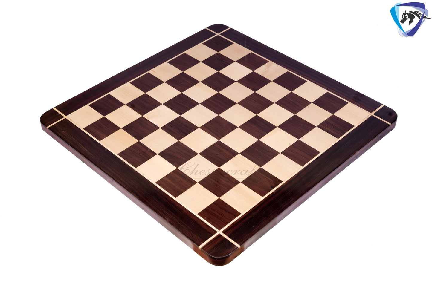 21" Rose wood & Maple wood flat chess board 55mm square CROSS border Handcrafted big size giant chess board.