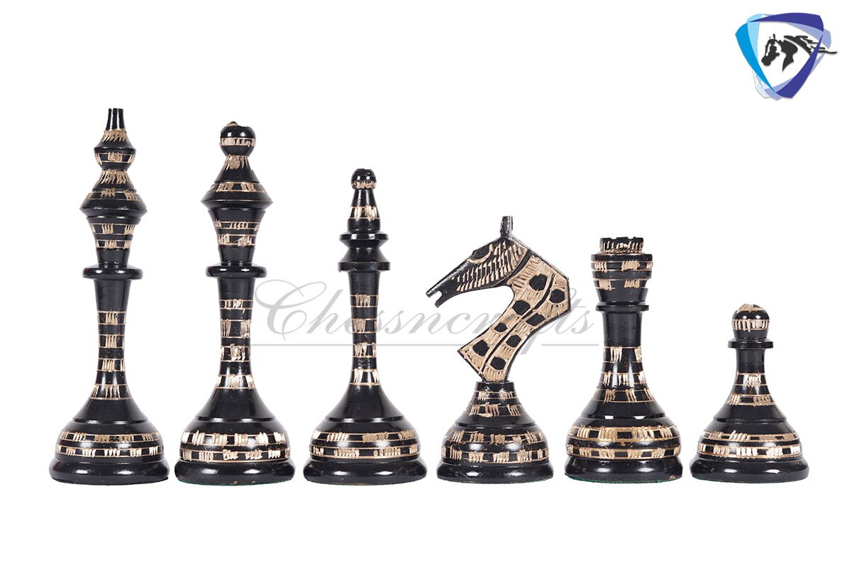 14" Brass Metal Chess Board set Modern Classic Handmade Soviet chess pieces with storage box - Vintage Chess for Gifting