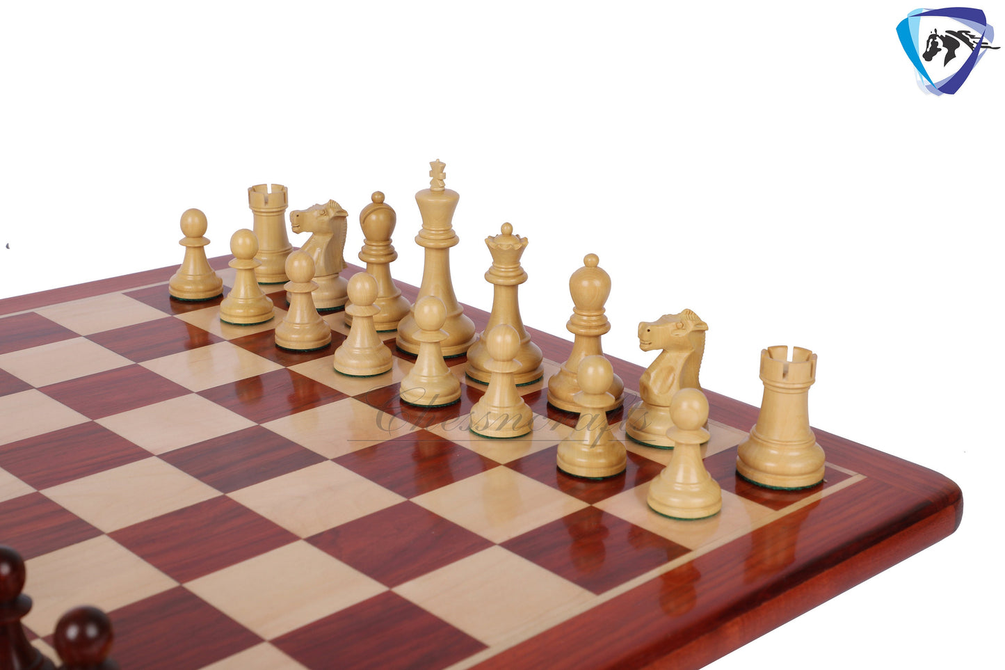 3.75" Fischer-Spassky Chess Pieces set in Bud Rosewood & Boxwood 1972 World Championship Chessmen - Weighted -2 Extra queens 4Q| chess gift|