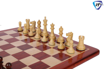 3.75" Fischer-Spassky Chess Pieces set in Bud Rosewood & Boxwood 1972 World Championship Chessmen - Weighted -2 Extra queens 4Q| chess gift|