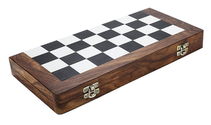 3.5" Camel bone chess set Dome hand carved chess pieces with Inlaid art work designer foldable Chess Board Set 14 Inches