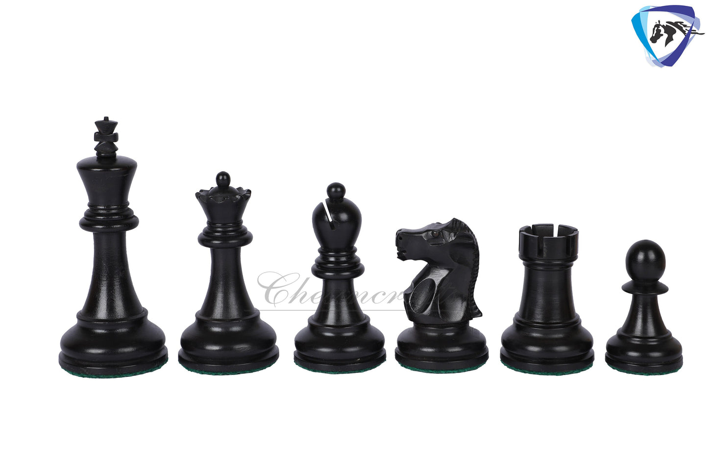 3.75" Fischer-Spassky Chess Pieces set in  Ebonized Boxwood 1972 World Championship Chessmen - Weighted -2 Extra queens 4Q| chess gift|