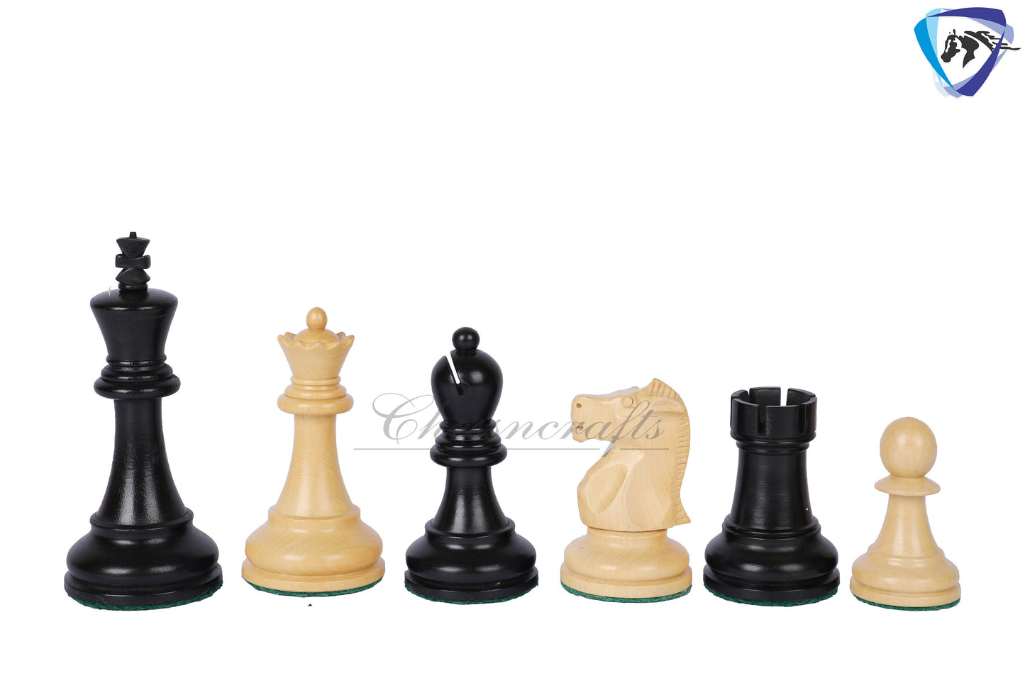 3.75" Fischer-Spassky Chess Pieces set in  Ebonized Boxwood 1972 World Championship Chessmen - Weighted -2 Extra queens 4Q| chess gift|