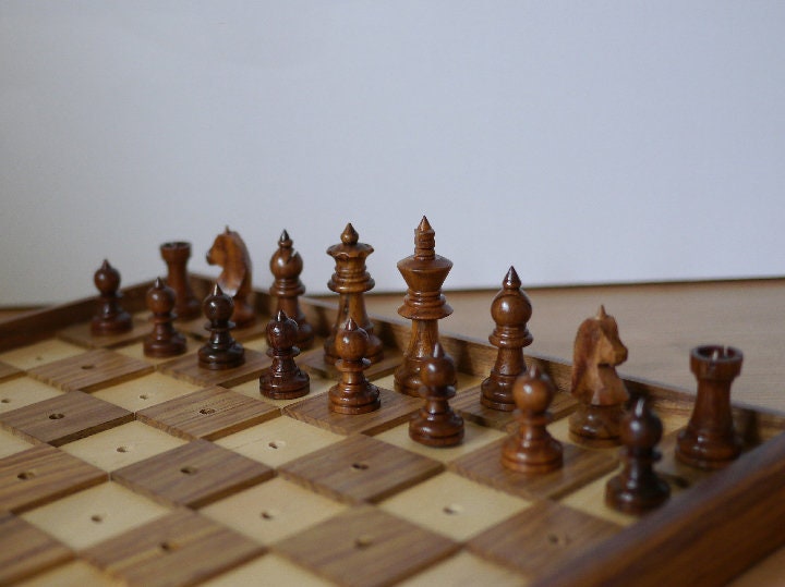 16" Blind chess set wooden Braille chess board set | 10" Blind Chess set | Braille Chess set | Chess for visually Impaired