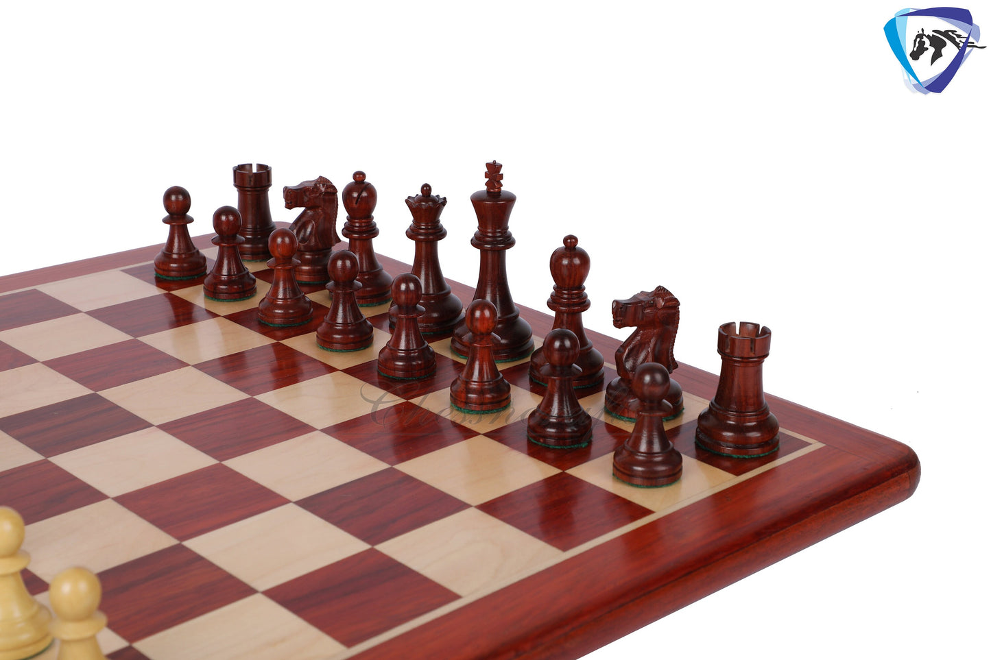 3.75" Fischer-Spassky Chess Pieces set in Bud Rosewood & Boxwood 1972 World Championship Chessmen - Weighted -2 Extra queens 4Q| chess gift|