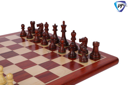3.75" Fischer-Spassky Chess Pieces set in Bud Rosewood & Boxwood 1972 World Championship Chessmen - Weighted -2 Extra queens 4Q| chess gift|