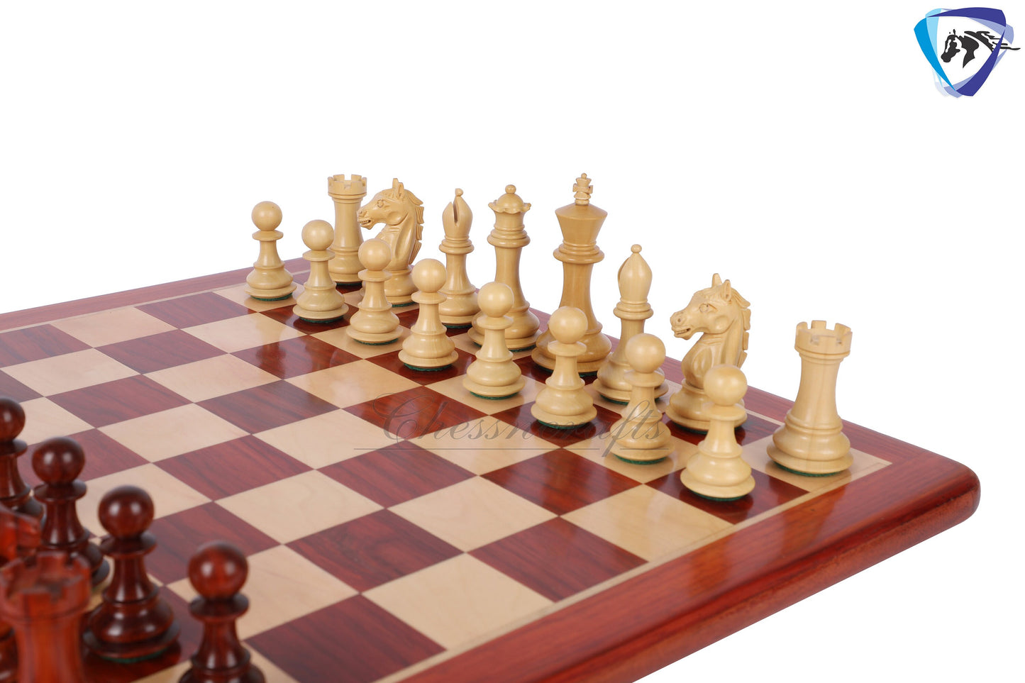 4" Alban Staunton Bud Rosewood & Boxwood Chess pieces Set Weighted 2 Extra queens- 4Q| chess gift| christmas gift |