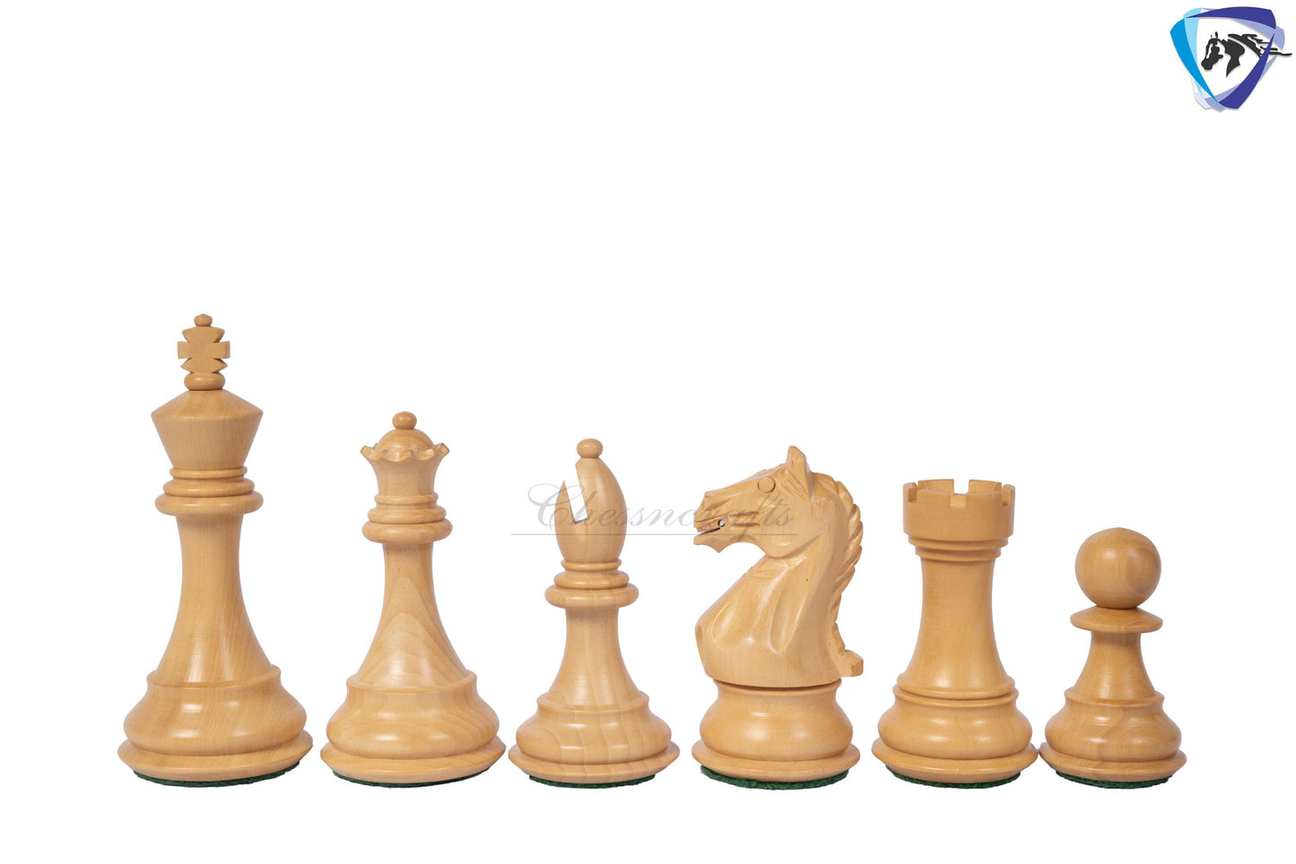 4" Fierce Knight Staunton Chess pieces Set in Golden Rosewood + 21" Golden rosewood(sheesham) Chess Board + Solid wood chess Storage Box