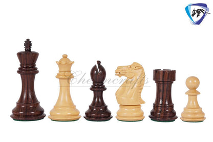 4.1" Staunton Chess Pieces Set Rosewood & Boxwood Ultimate series + 19" Rosewood Chess board(51mm) + Leather Storage Box