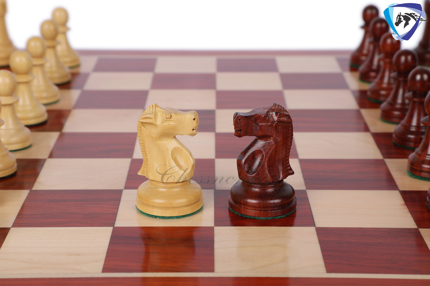 3.75" Fischer-Spassky Chess Pieces set in Bud Rosewood & Boxwood 1972 World Championship Chessmen - Weighted -2 Extra queens 4Q| chess gift|