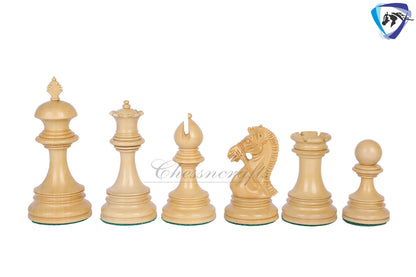 4.4" Luxury Staunton Ebony wood Chess pieces Set-ANDERSON Bridled Knight+ 21" Ebonywood chess board + Storage box for chess pieces.