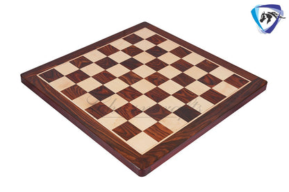 19" Rosewood & Maple wood chess board Square corners and edges Super fine smooth polish FIDE Chess board
