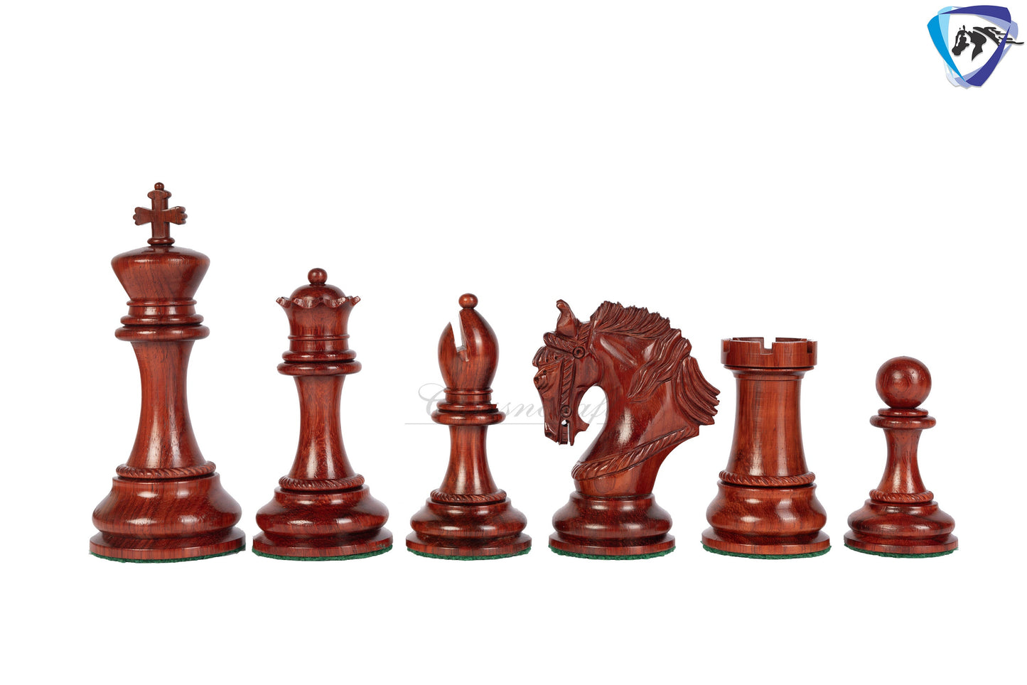 4.5" Staunton Bud Rosewood Chess pieces Set- Luxury KING ARTHUR-Triple Weighted + 21" Bud Rosewood Chess Board(55mm) + Leather Storage Box