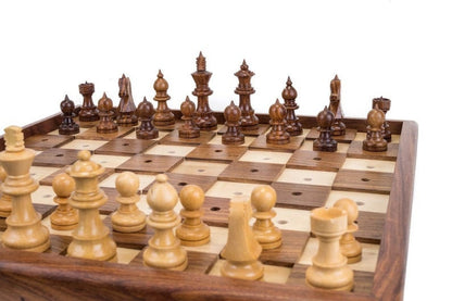16" Blind chess set wooden Braille chess board set | 10" Blind Chess set | Braille Chess set | Chess for visually Impaired