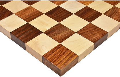 COMBO 4" Golden Rosewood Staunton chess pieces set BRIDLE SERIES Weighted w/ extra queens & 50mm Borderless Golden rosewood chess Board-