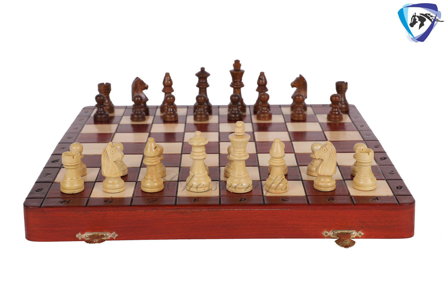 12" Folding Bud Rosewood Magnetic Travel Chess Bord set with Extra Queens-Notations & Leather bag | Storage | Chess Gift| SALE