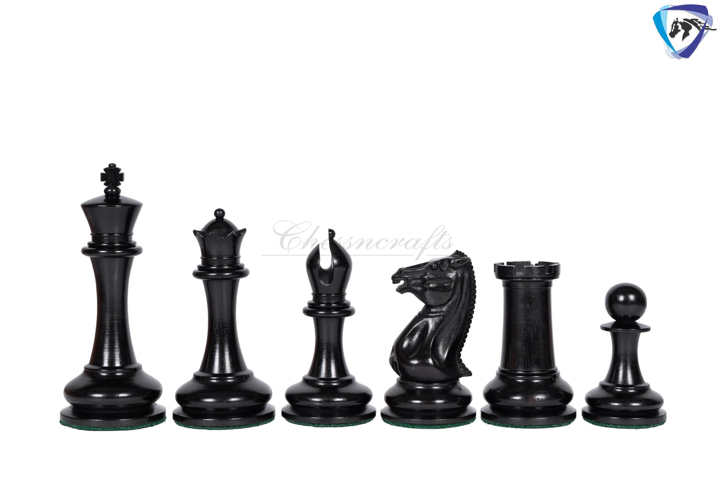 1849 Reproduced Morphy Cooke Chess Pieces Set 4.4" Antiqued Distressed & Ebony wood + 21" Ebony wood chess board(55mm) + Leather Storage box
