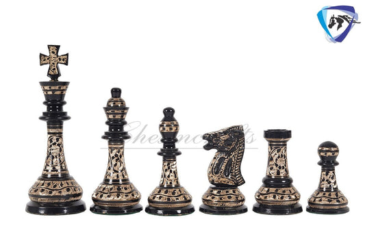 20" Giant Brass chess Board set Luxury Hand carving octagon chess board & King: 5" Brass Chess Pieces set With storage Box- Big Size Chess