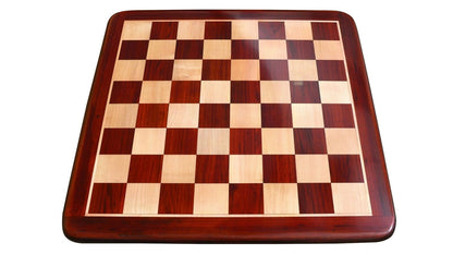 COMBO of 4.5" Luxury Staunton Bud Rosewood & Boxwood Chess pieces Set- Alexander Series - Triple Weighted  + 21" Bud Rosewood Chess board.
