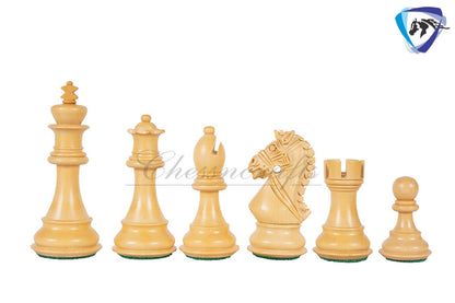 4" Rosewood Staunton chess pieces set BRIDLE SERIES Weighted + 21" Luxury Sheeshamwood Chess board