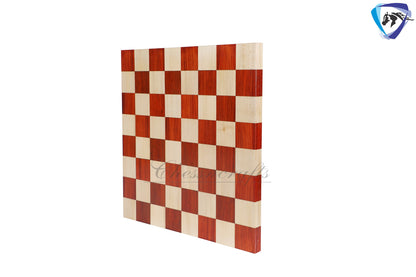 16" Bud Rosewood Chess Board Borderless DOUBLE SIDED Square: 50MM (2")  End grain Handmade chess board with Super fine polish