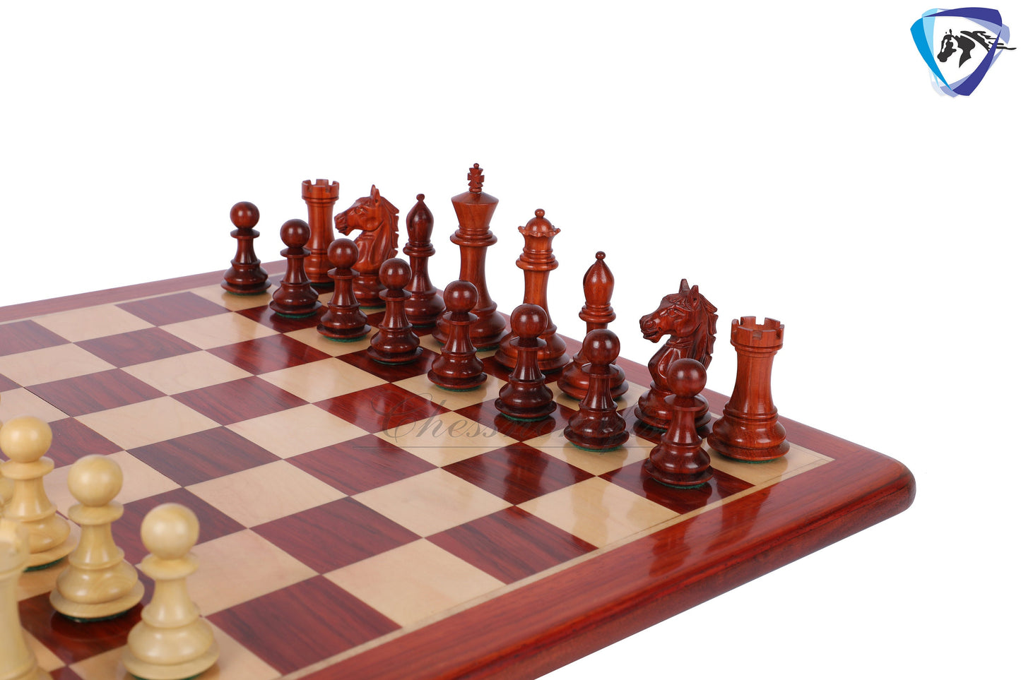4" Alban Staunton Bud Rosewood & Boxwood Chess pieces Set Weighted 2 Extra queens- 4Q| chess gift| christmas gift |