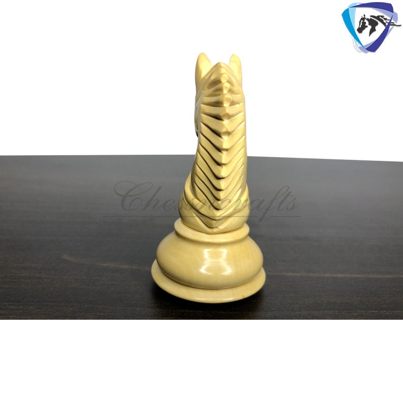 4.1" Staunton Chess Pieces Set in Golden Rose wood & Boxwood- EXCALIBUR  Weighted w/ 2 Extra queens- 4Q