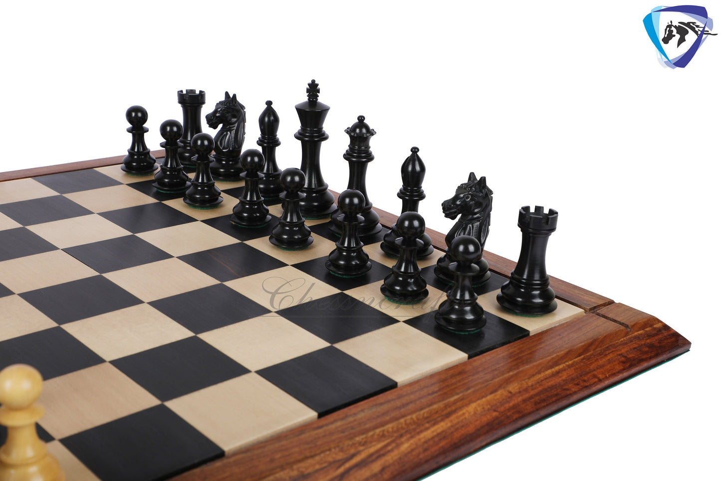 4" Alban Staunton Ebonywood & Boxwood Chess pieces Set Weighted 2 Extra queens- 4Q| chess gift| Christmas gift |