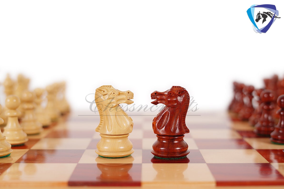 4" Royal Bud Rosewood Staunton Chess pieces Set Weighted with Extra Queens, Hand Made chess pieces