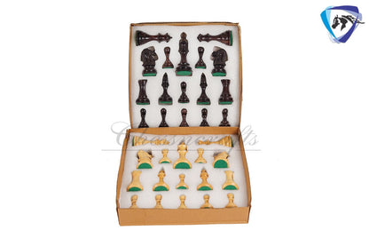 4" Royal Rosewood Staunton Chess pieces Set Weighted with Extra Queens, Hand Made chess pieces