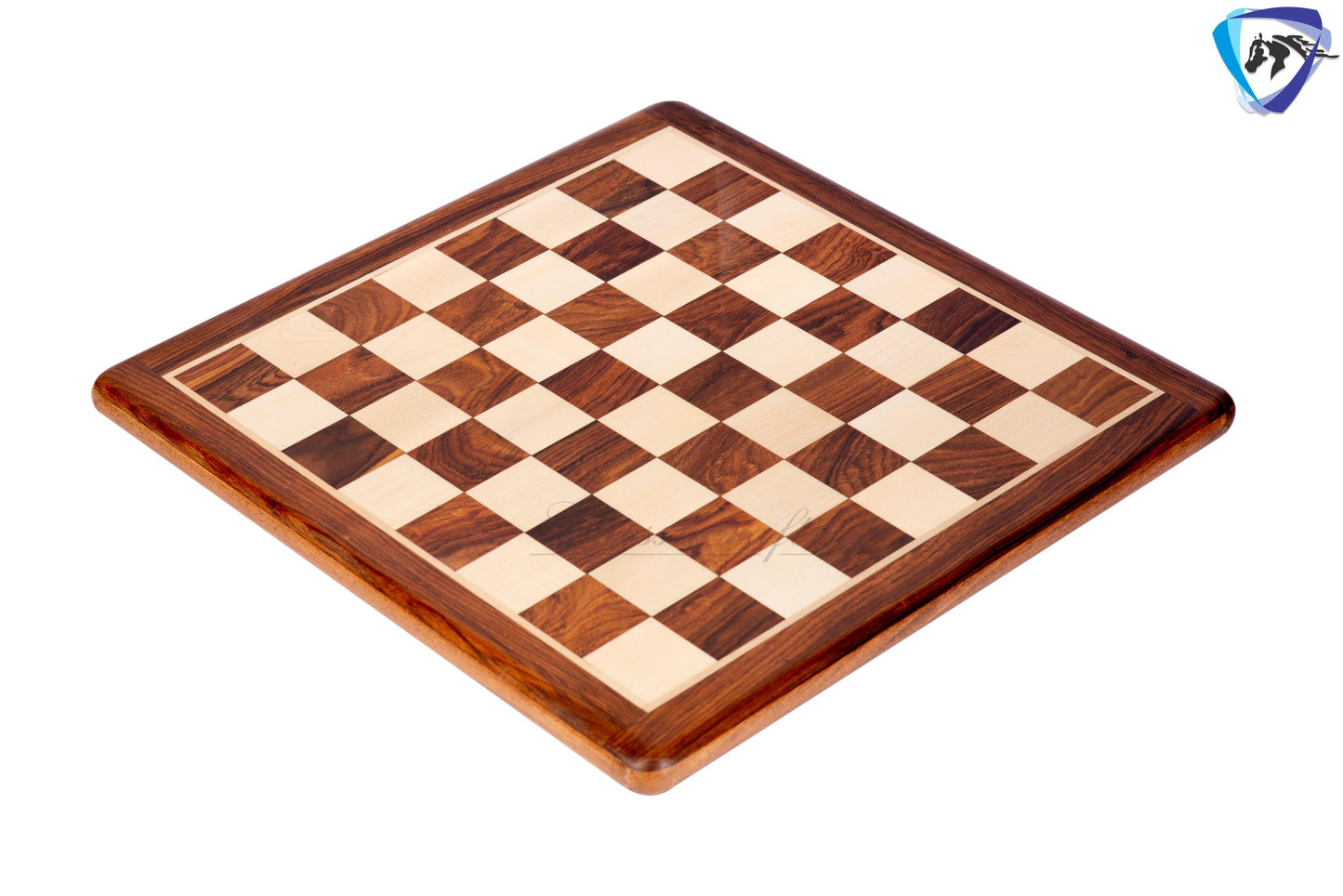 17" wooden(sheesham) flat chess board Rounded corners and edges Super fine smooth polish- Golden Rosewood & Maplewood.