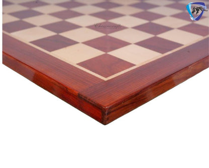 23" Bud Rosewood Chess board - Handcrafted big size chess board inlaid squares 60mm