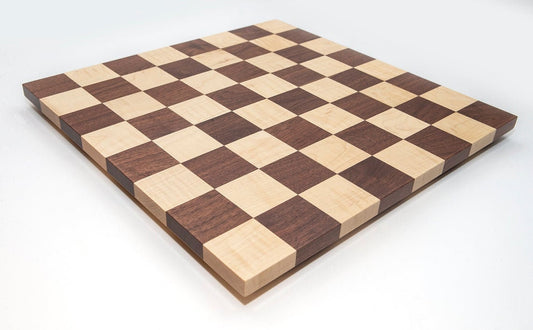 16" and 17.3" Rosewood Chess Board Borderless DOUBLE SIDED Square: 50MM (2") & 55MM(2.2") Super fine polish